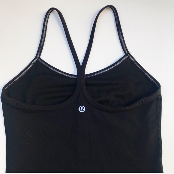 lululemon athletica Tops - Lululemon Power Y Luon Black Tank Top Size 2
